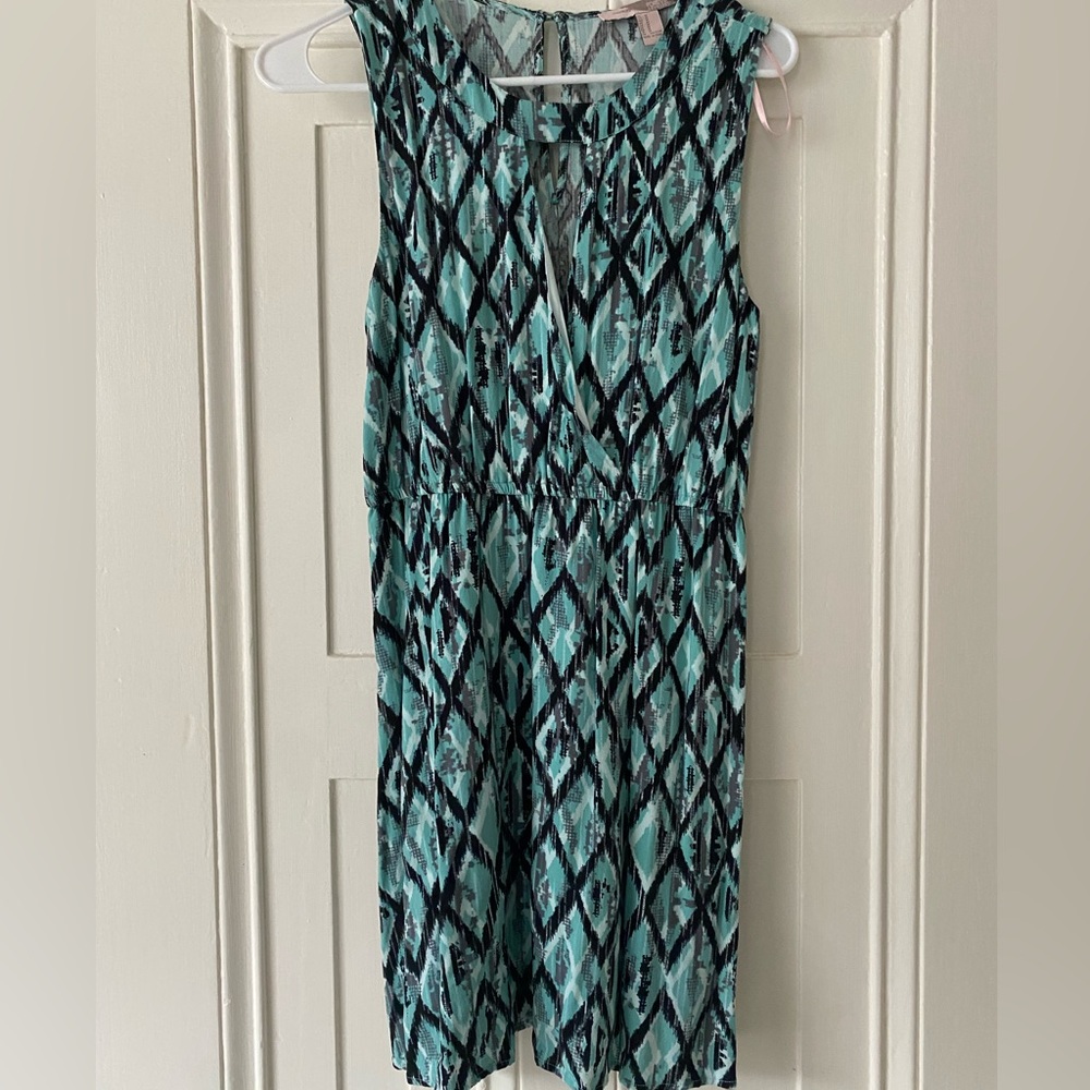 Sleeveless Geometric Print Dress